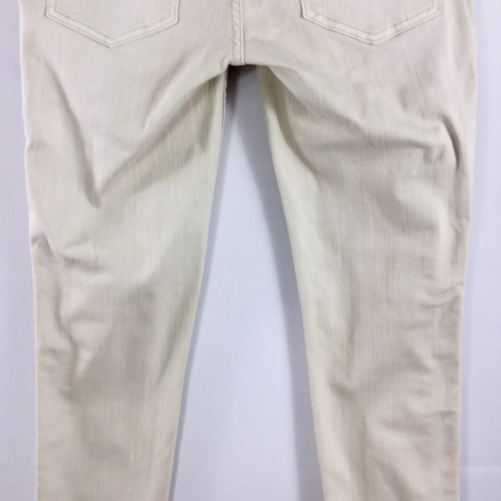 Free People Levon Zipper Skinny Bone Denim Jeans Size 28 - Picture 14 of 15